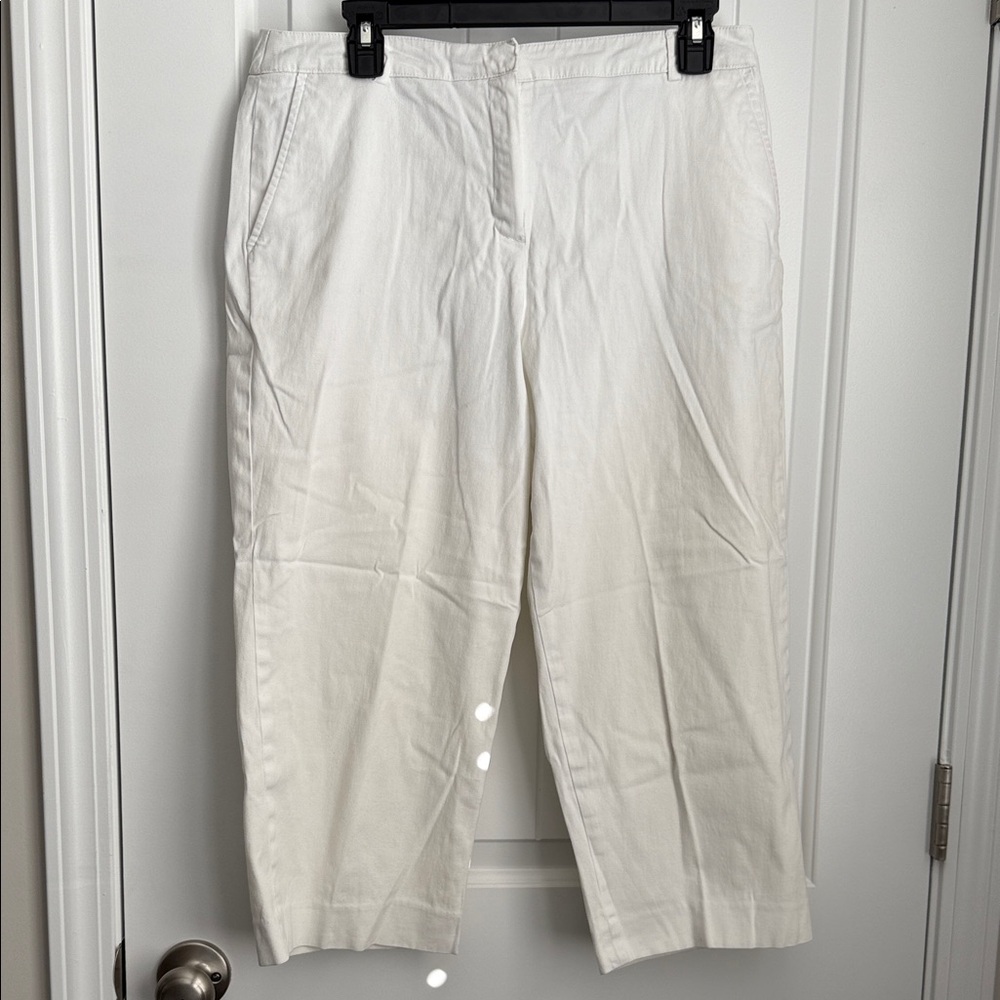 Cream Cropped Pants
